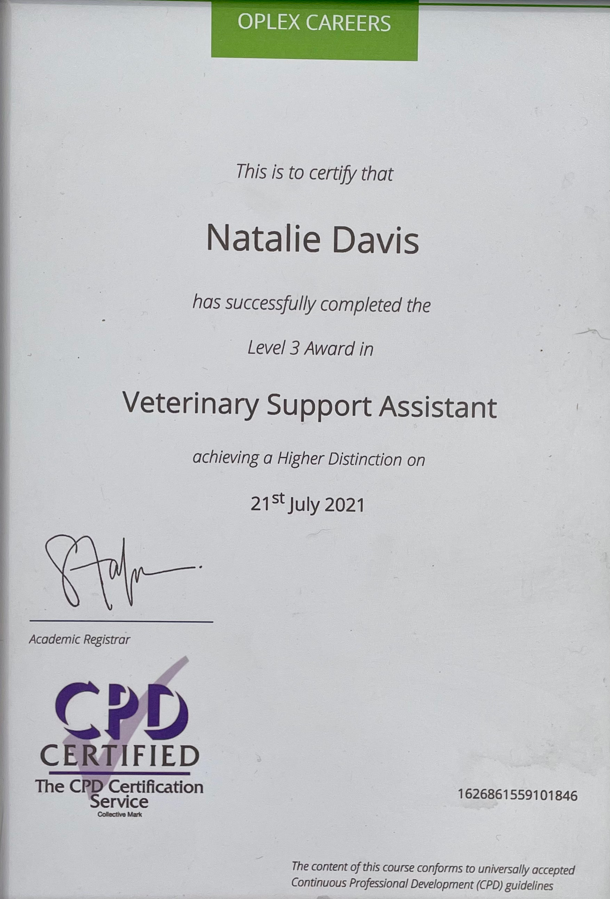 Veterinary Support Assistant